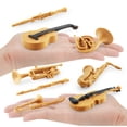 thumbnail image 4 of Simulated Musical Instrument Set 8 Pieces Miniature Model For Playhouse Decor Educational Toy Gift For Kids Music Lovers 7.9X6.7X0.79 Inches 0.13 Lb, 4 of 6