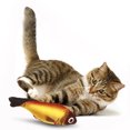 thumbnail image 3 of Jouets Interactifs pour Chat en Forme de Poisson Rouge en Peluche de 8,6 Po, 3 of 3