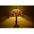 thumbnail image 2 of Tiffany Style Dragonfly Table Lamp Bedside Desk LED Lamp Living Room Stained-Glass 18.1'' Height Multi-color, 2 of 4