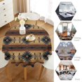 thumbnail image 4 of Aztec Tablecloth, Ethnic Tribal Geometric Design Rustic Style Table Cloth Boho Chic Washble Table Cover for Dinning Kitchen Farmhouse Party Decor 60", 4 of 5