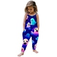 thumbnail image 1 of Tenues d'Été Mignonnes pour Tout-Petits 2025 Combinaison Imprimée Sans Manches Vêtements Pantalons, 1 of 5