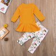 thumbnail image 4 of Enfants Bébé Fille Fleur Tenue Vêtements T-shirt Tops Tutu Robe Pantalon Ensemble, 4 of 5
