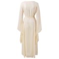 thumbnail image 5 of Ketyyh-chn99 Robe Formelle Femme Élégante Féminine Robe de Soirée Élégante Manches Longues Robe Longue Confortable Blanc,2TG, 5 of 5