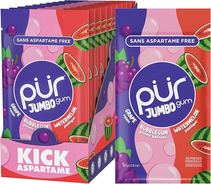 PUR Gum - Gomme Jumbo - Grp, Bgm, Wtrmln