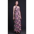 thumbnail image 2 of Bimba Robe Longue Décontractée à Col Licou pour Femme avec Fentes Latérales, Imprimée, Tenue de Soirée - Grand, 2 of 6