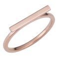 thumbnail image 1 of Bague Barre Horizontale 2mm en Or Rose 14k, Taille 8, 1 of 1