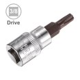thumbnail image 3 of Unique Bargains 3/8-Inch Drive T30 Bit Socket S2 Acier 50mm Longueur Ton Argent, 3 of 4