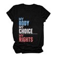 thumbnail image 2 of Pompotops T-Shirt à Manches Courtes à Imprimé Lettre pour Femmes, 2 of 7