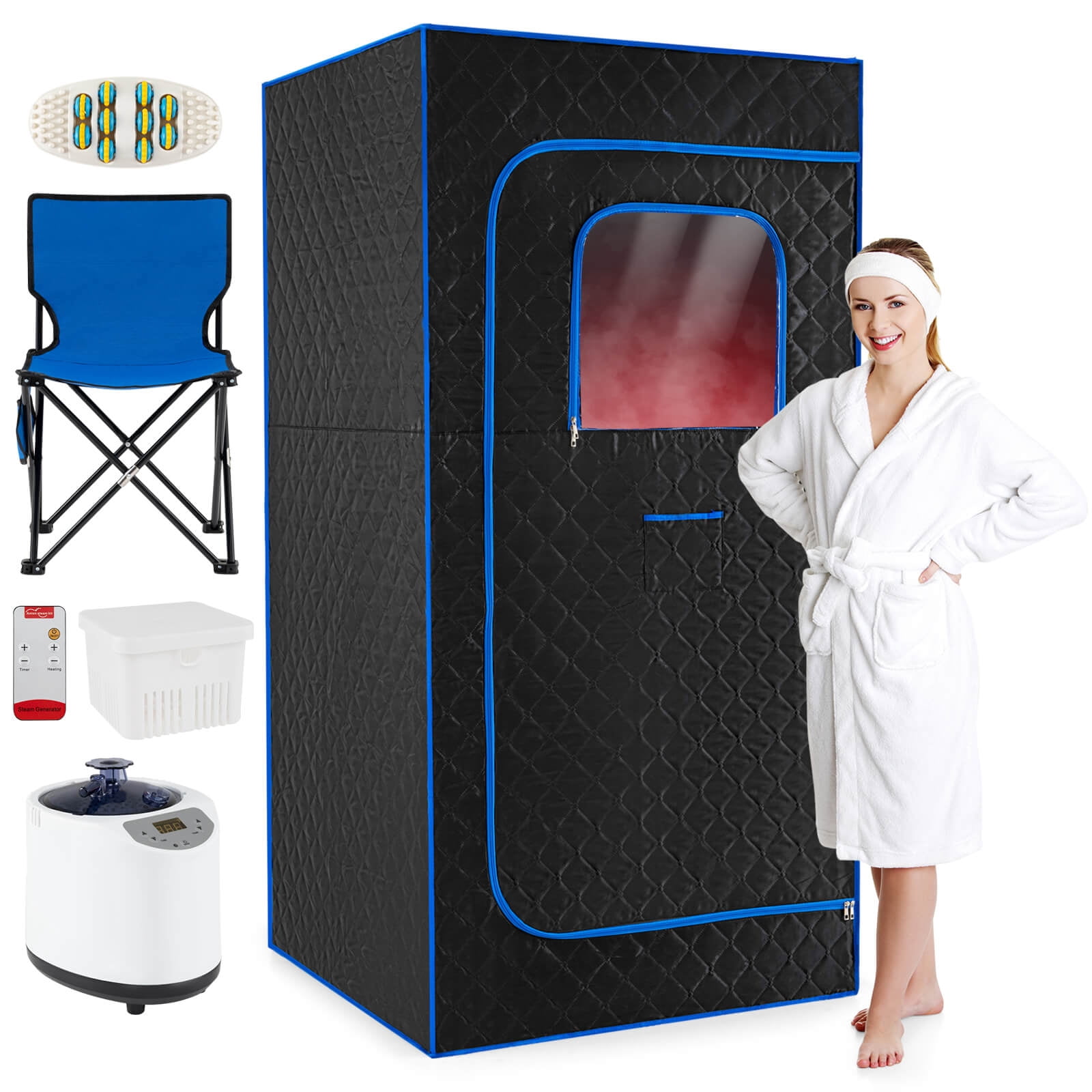 Costway Portable Steam Sauna Box, Extra-Large 35