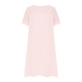 thumbnail image 4 of Ovzne Robes d'Été pour Femmes 2025 Robe Femme Robe Décontractée pour Femme Col Rond Sans Manches avec Poche Couleur Robe Multicolore Jupe Longue Robe de Printemps Manches Courtes Liquidation, 4 of 6