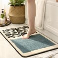 thumbnail image 3 of Maplenight Bathroom Rugs Non Slip Washable Bath Mat 40x60cm Quick Dry Anti Mold Polyester Fiber Shower Rug for Bathroom Floor Tub and Shower Cloud Comfort Bath Rug Green, 3 of 6