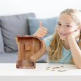 thumbnail image 3 of LSLJS Wooden English Letter Saving Can Transparent Glass Saving Can, Piggy Bank, 3 of 6
