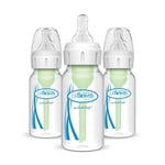Dr. Brown's Options anti-coliques de flux naturel+ Niveau de biberons 1 Mamelons à flux lent, 0m+, 3x4oz Bouteilles