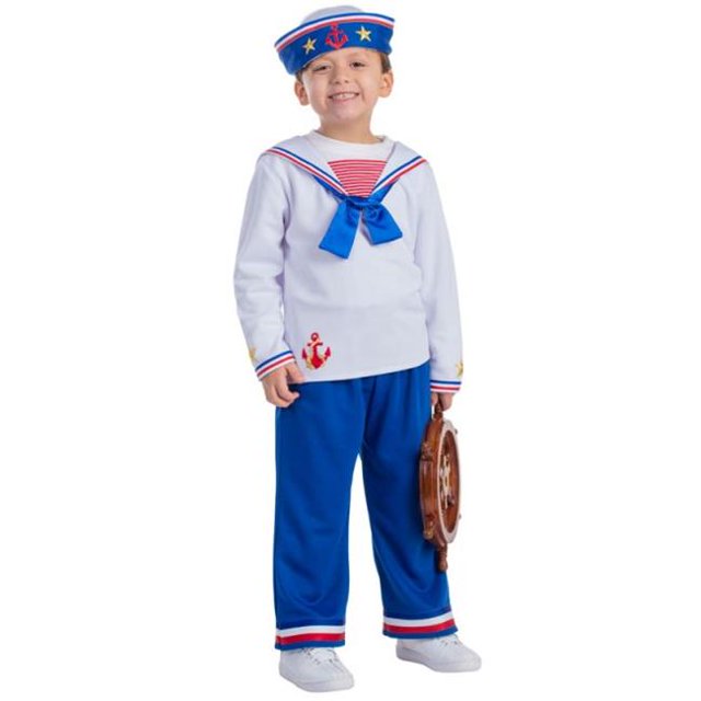 Dress Up America 776-T2 Costume de Marin pour Garçons, T2