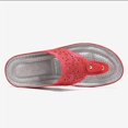 thumbnail image 4 of Chaussons pour Femmes Tongs Sandales à Talon Compensé Multicolores Brodées, 4 of 4