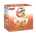 GOLDFISH® CHEDDAR CRACKERS SNACK PACK, 22 x 28G BAGS