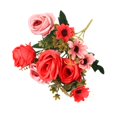 thumbnail image 4 of Abbracc Fleurs Artificielles Bouquet Roses Faux pour Arrangement de Valentine Décoration Rouge, 4 of 9