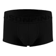 thumbnail image 1 of ylioge Mens Modal-Underwear Casual Ribbed Mid Waisted Soft Breathable Boxer Briefs Basic Solid Stretchy Comfort Loungewear Workout Underpants, 1 of 6