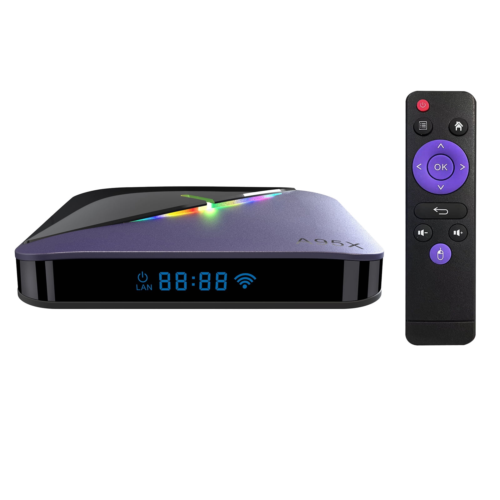 Mistaha A95X F3 Air II Android 11.0 Smart TV Box with Amlogic S905W2 Chip, Dual-Band WiFi, BT5.0, 2GB RAM+16GB ROM, 4K Output, AV1 Decoding, TF Card Slot, and Remote Control