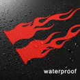 thumbnail image 3 of Lefu 4 pcs 5.9\'\' Flame Reflective Sticker for Car Racing laptop skateboard Decal, 3 of 9