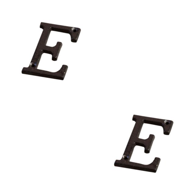 Transemion Durable And Rustproof Metal House Number Plaque For Stylish Door Decoration B17--E 2Set