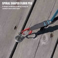 thumbnail image 3 of Octopus Deck Peg Spiral Shaped Adjustable Spring Durable Outdoor Camping Octopus Rope Buckle with Carabiner Hook for Hiking, 3 of 7