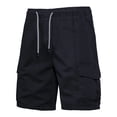 thumbnail image 4 of Diufon Men's Athletic Shorts Drawstring Waisted Outdoor Sport Shorts Spring Summer Hiking Shorts with Pockets, 4 of 6