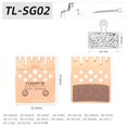 thumbnail image 1 of Splihome Bike Heat Dissipation Disc Brake Pads For Shimano Bicycle Sintering Brake Part TL-SG02, 1 of 9