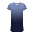 thumbnail image 4 of LOVZFMLL Robes d'Été pour Femmes T-Shirt Décontracté Ample Robe Droite Col en V Manches Courtes Basique Tenues Quotidiennes Bleu Ciel S, 4 of 5