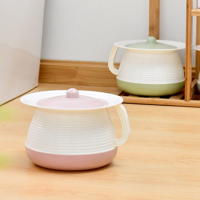 Portable Night Urinal Potty with Lid Lightweight Non Base for Elderly Care and Convenient Home Use