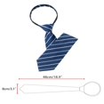thumbnail image 2 of EIGTHTAIL Cravate pour Hommes Fermeture Éclair Cravate Réglable pour Décontracté Formel Bleu Marine -5, 2 of 4