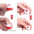 thumbnail image 2 of Graflsoa Flotteurs de Pêche Rouges et Blancs de 0,75 Po, Lot de 50 – Flotteurs en Plastique Durables pour Suspension d'Appâts et Contrôle de la Profondeur, 2 of 6