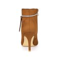 thumbnail image 2 of Unique Bargains Women's Bling Rhinestone Pointed Toe Stiletto Heels Ankle Boots Brown (Size 7.5), 2 of 7