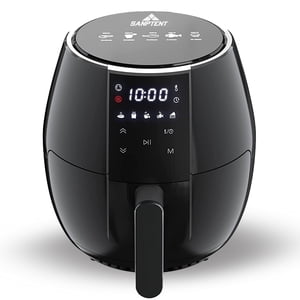 Sanptent 5.8 Quart Air Fryer, Black - Digital LED Touchscreen, Auto Shut-off, ETL Certified