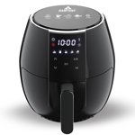 Sanptent 5.8 Quart Air Fryer, Noir - Numérique LED écran tactile, arrêt automatique, ETL Certifié
