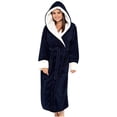 thumbnail image 1 of Gift TIMIFIS Women Hooded Plush Soft Robe Warm Fleece Bathrobe Warm Fleece Winter Robe, Long Soft Plush Cozy Spa, Resort & Hotel Bathrobe Bathrobe pring/Summer, 1 of 5