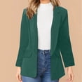 thumbnail image 2 of IROINID Veste Blazer pour Femmes Manches Longues Couleur Unie Col Rabattu, Cardigan Ample pour Affaires, 2 of 9
