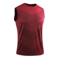 thumbnail image 4 of Cameland Tank Tops Men Workout Shirts for Men Men's Summer Solid Color Vest Sleeveless T Shirt Vest Top Athletic Shirts & Tops Mens Compression Tank Top, 4 of 5