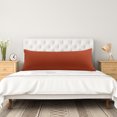 thumbnail image 3 of PiccoCasa Brushed Microfiber Pillowcase Body Pillow Pillowcase, Queen Rust, 3 of 9
