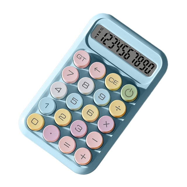Succulent Planters Cute Calculator Small Portable Scientific Calculator For Students 10 Digits Mini Body Plastic Keys Non-slip Bottom Pad Clear Keys