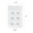 thumbnail image 3 of INSPIRE CHIC Rallonge de Soutien-Gorge pour Femmes à 3 Rangées, 2 Crochets, Extension de Brassière, Crochets, Adaptateur de Bretelles, Blanc-2 10, 3 of 5