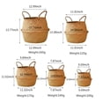 thumbnail image 2 of Amdohai Handmade Woven Planter Round Shape Picnic Container Storage Basket Garden, 2 of 7