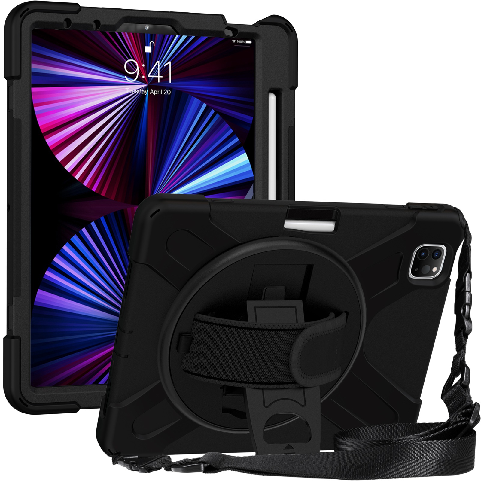 Tablet Case, Tablet Cover Full Protection Universal Stylish  for Tablet Accessories Black