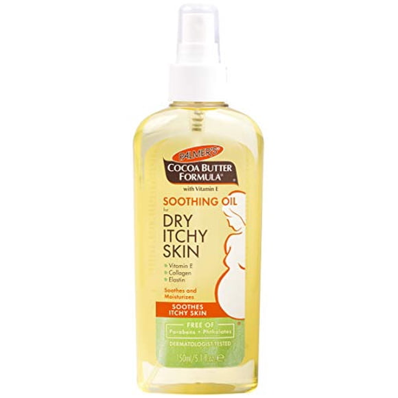 Palmer's Cocoa Butter Formula with Vitamin E, Soothing Oil for Dry, Itchy Skin | Dermatologist Approved | Pump Spray Bottle 5.1 oz