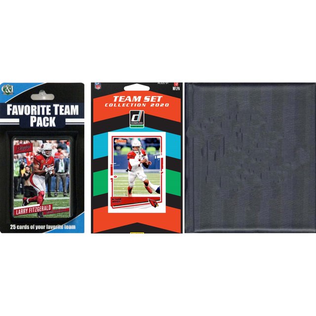 NFL Arizona Cardinals Licensed 2020 Score Team Set and Favorite Player Trading Card Pack Plus Storage Album