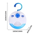 thumbnail image 3 of JilgTeok 1 Paquet Radio de Douche Portable avec AM/FM, Haut-Parleur Intégré, Autonomie de 12 Heures, Conception Résistante à l'Eau pour Salle de Bain, Extérieur et Voyage, 3 of 8