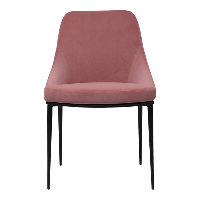 MOE'S Home SEDONA DINING CHAIR PINK VELVET-M2