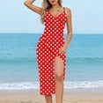 thumbnail image 2 of Sortie de Plage pour Femmes avec Sangle Ajustable, Fente Latérale Haute, Polyester Tissé Transparent, 1 Pce, 2 of 9