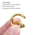 thumbnail image 4 of Unique Bargains 25x18x4mm Round Zinc Alloy Spring Gate O Ring Snap Clip Buckle, Gold 10 Pack, 4 of 5