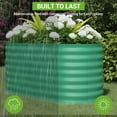 thumbnail image 3 of Green Galvanized Steel Raised Garden Bed – 4x2x2ft Weatherproof Outdoor Planter Box, Rust-Resistant, Tool-Complimentary Assembly, Thick 0.6mm Metal for Vegetables, Flowers & Herbs – 120x60x60cm, 3 of 8